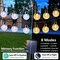 Solar String Lights Outdoor, 65FT 100LED Solar Globe String Lights 8 Lighting Modes, Waterproof Solar Powered Patio Light for Garden Yard Porch Wedding Party Outdoor Decoration (Warm White)